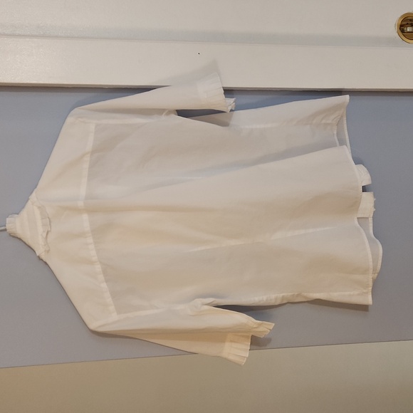 100% Cotton Ruffle Women's Blouse - Picture 5 of 7